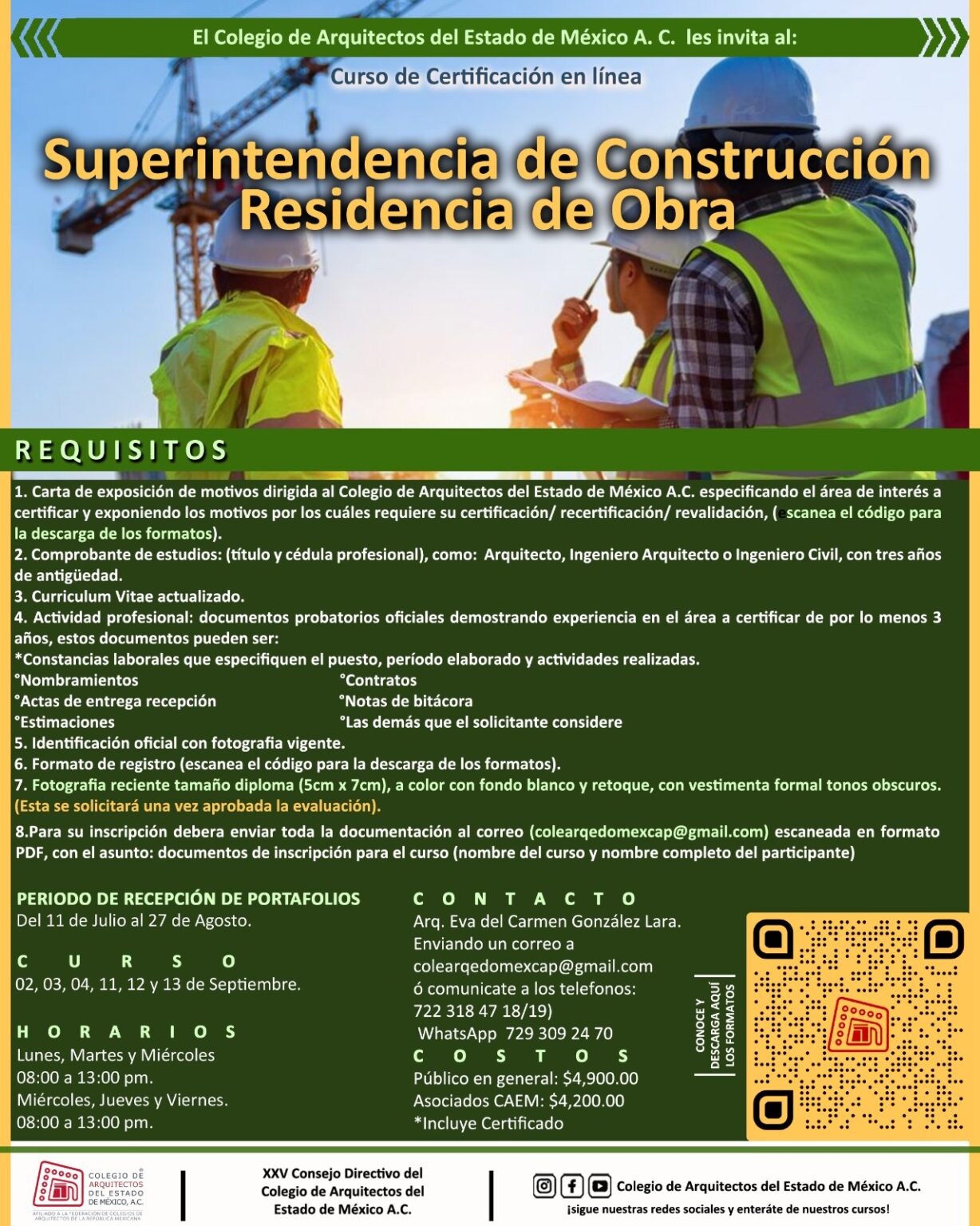 Superintendencia de Construcción Residencia de Obra - Colegio de ...