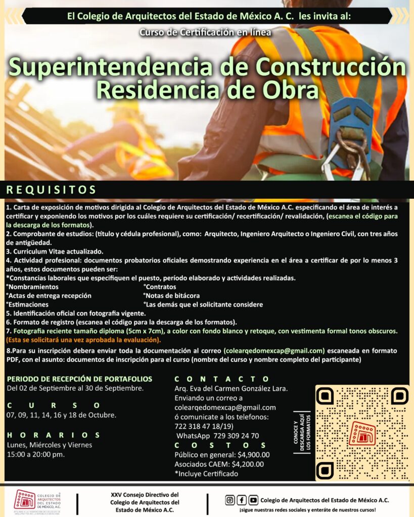 Superintendencia de Construcción Residencia de Obra