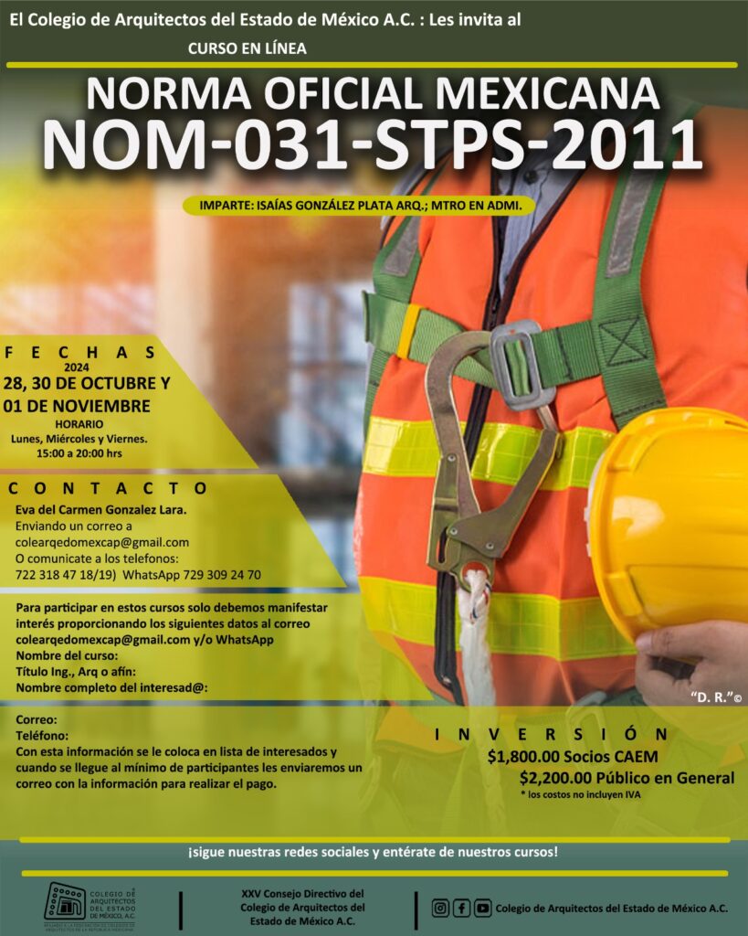 Norma Oficial Mexicana NOM-031-STPS-2011