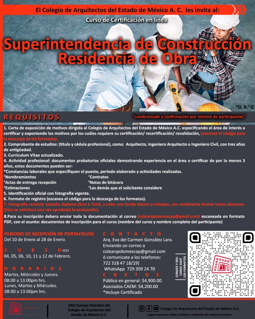 Superintendencia de Construcción Residencia de Obra